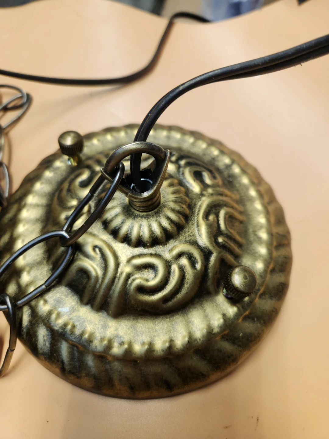 Stained Glass Tiffany Style Pendant Light Fixture - photo 3