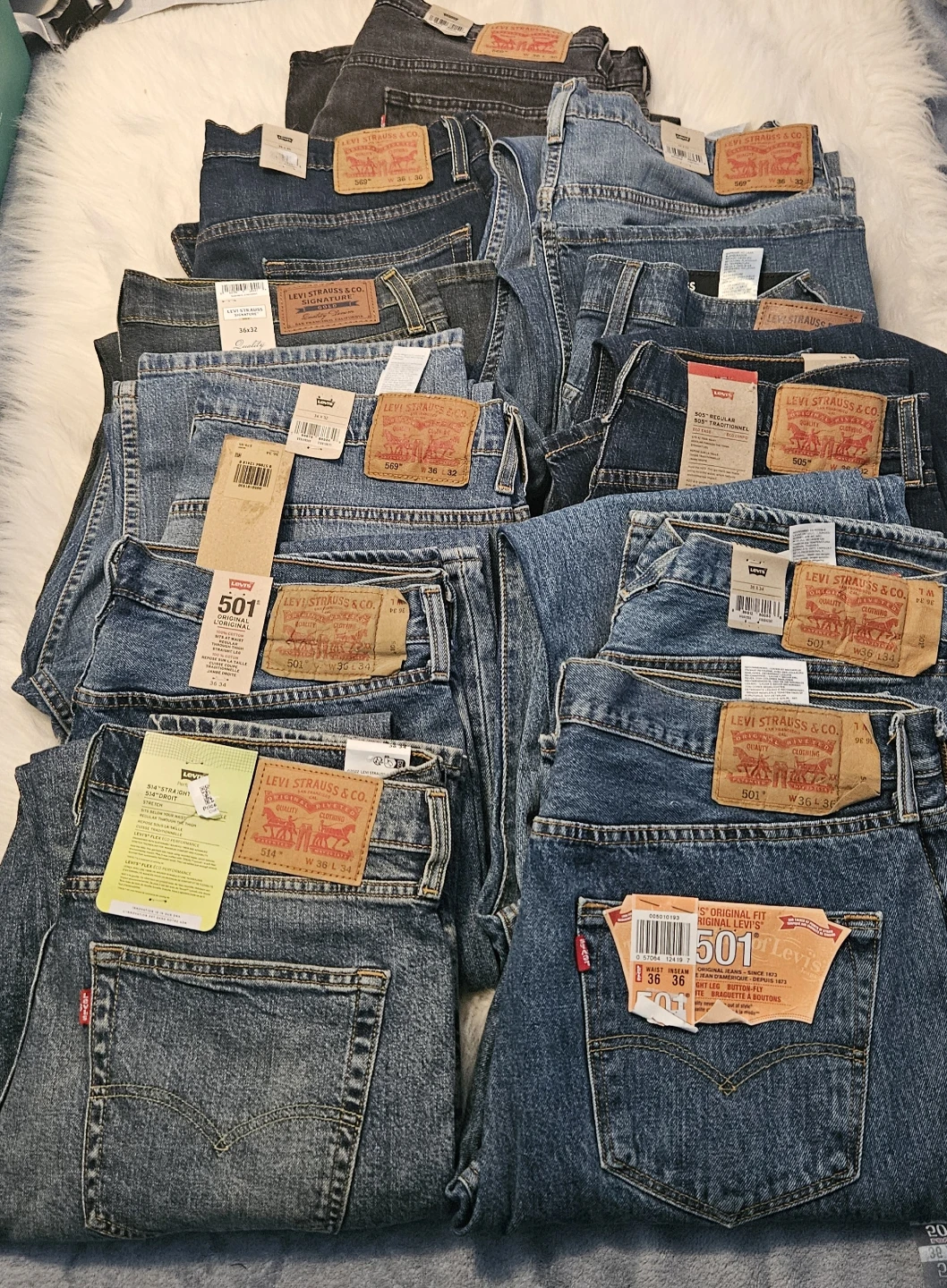 Levi Strauss & Co. 501, Assorted Style Waist 36
