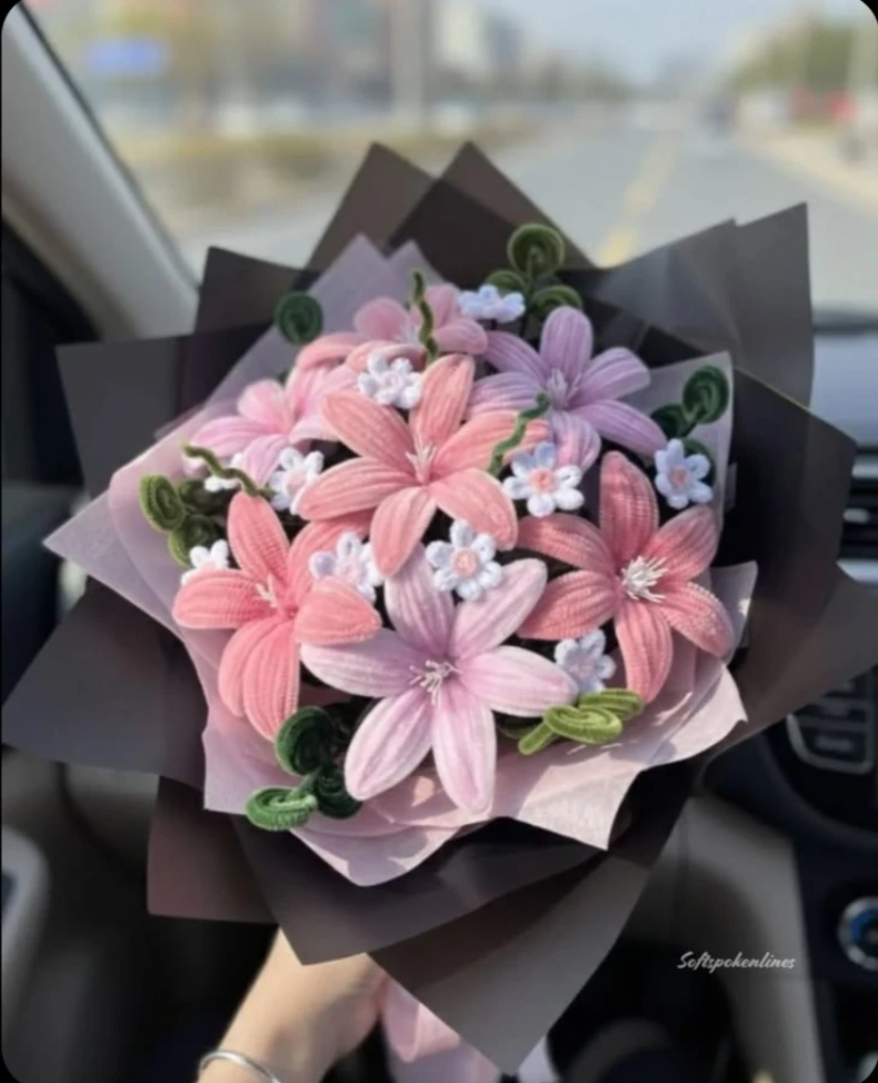 Handmade pipe cleaner Flower Bouquet - photo 2