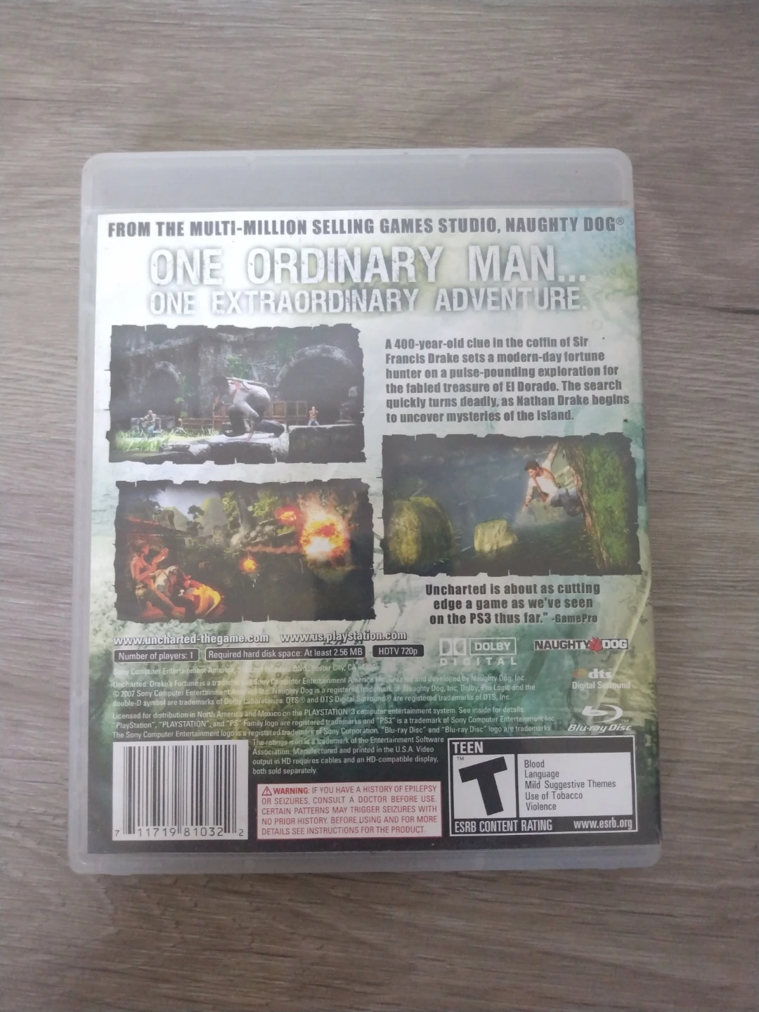 Uncharted Drake's Fortune PlayStation 3 Game - photo 3