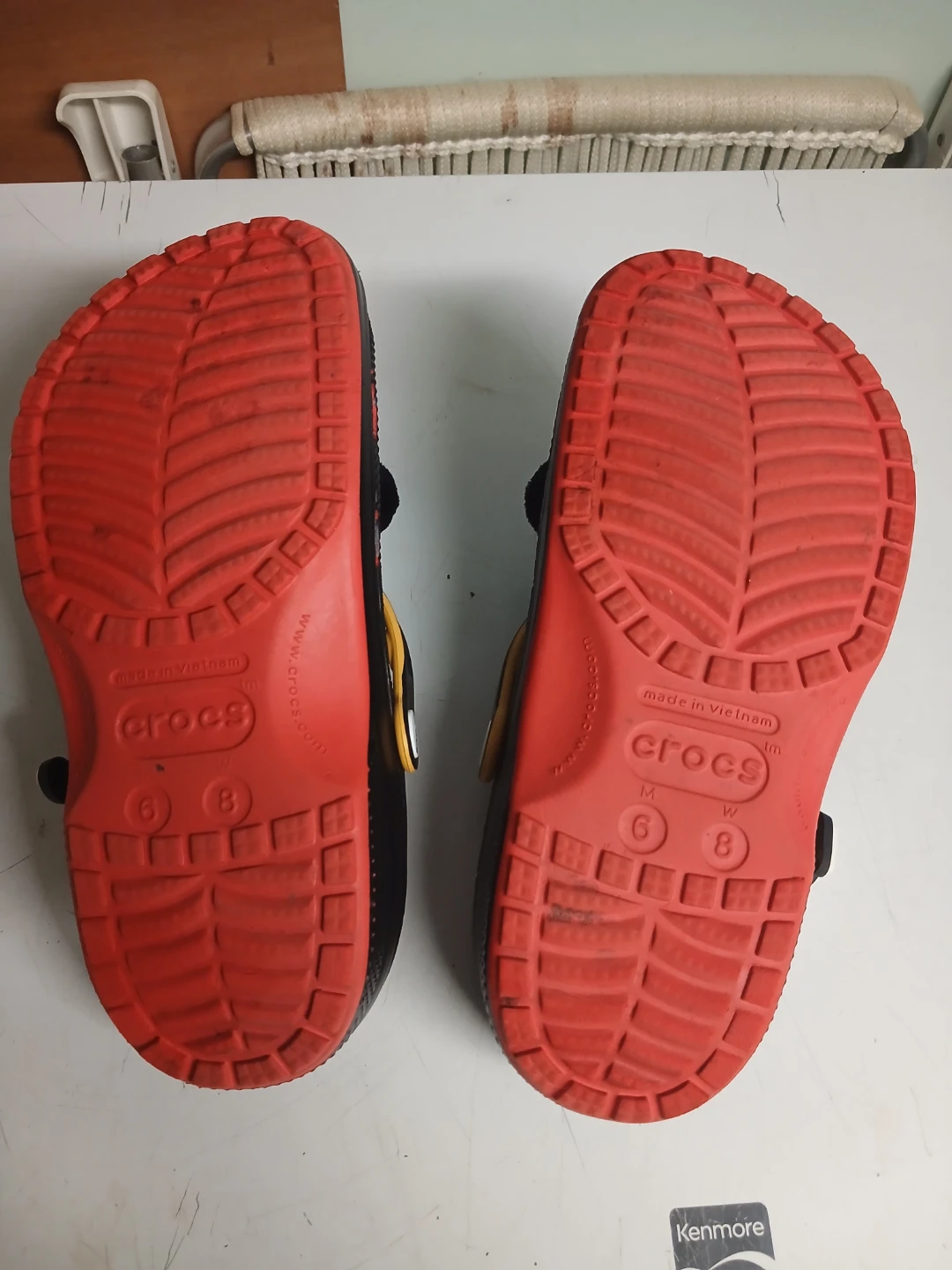 Women's mickey  mouse crocs Size 8