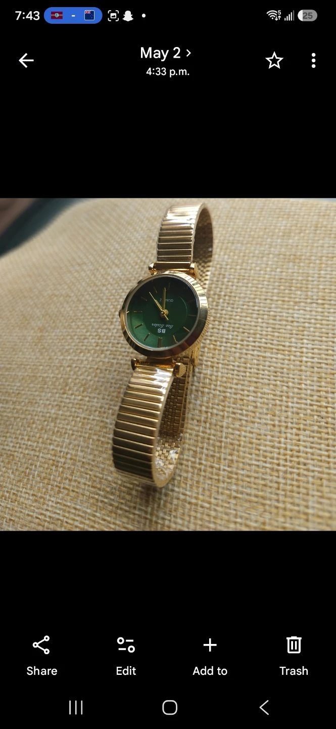 BS Bee Sister Gold-Tone Quartz Watch - photo 2