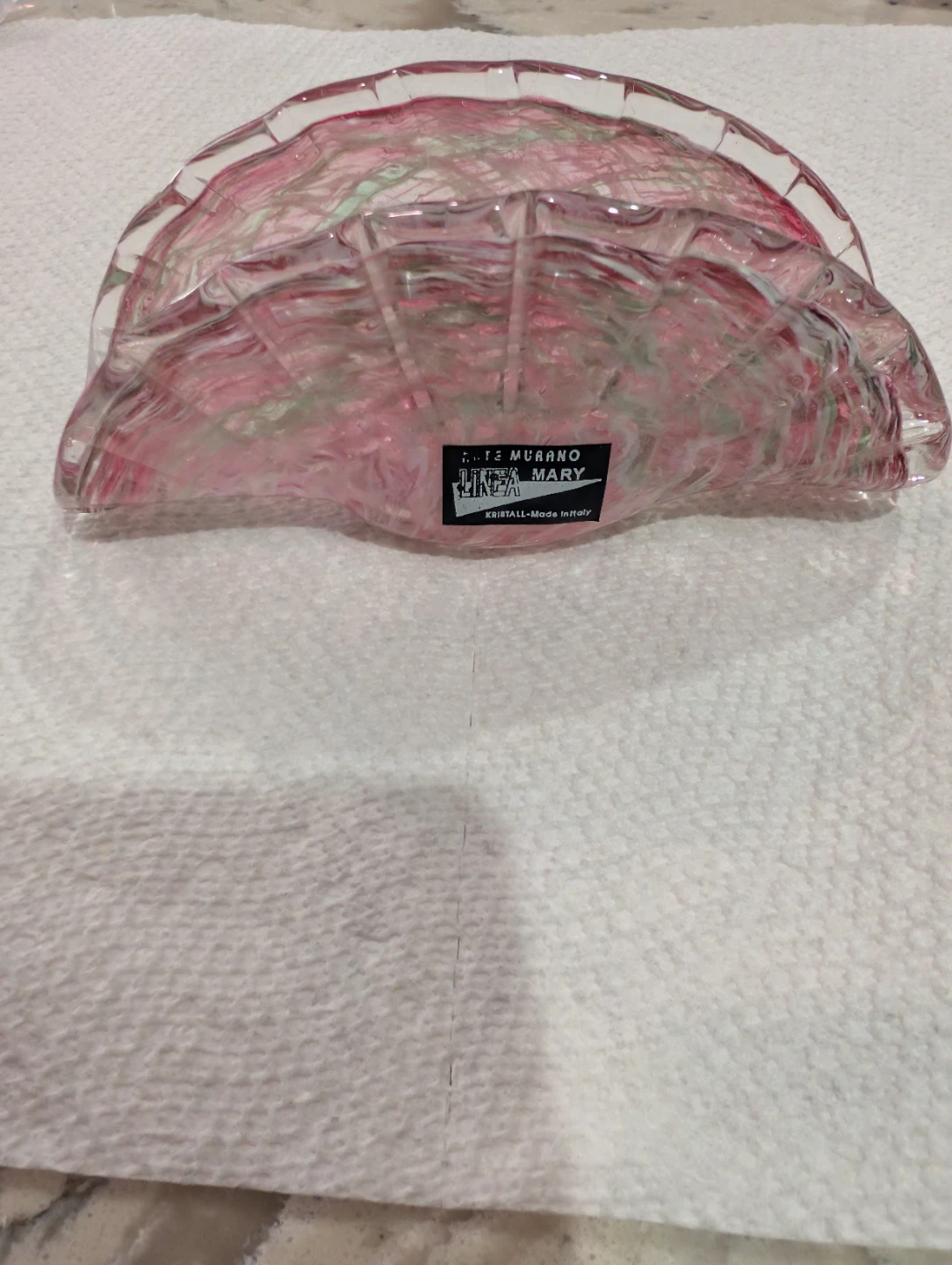Arta Murano Linea Mary Vintage Handcrafted Kristal Napkin Holder