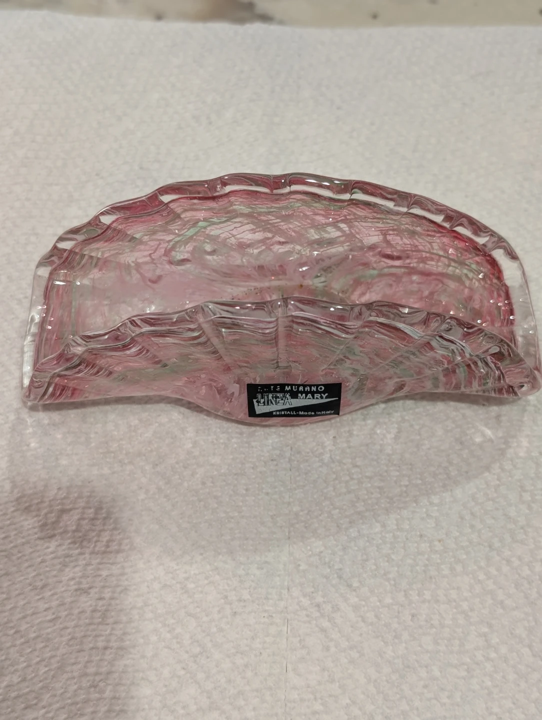 Arta Murano Linea Mary Vintage Handcrafted Kristal Napkin Holder - photo 2