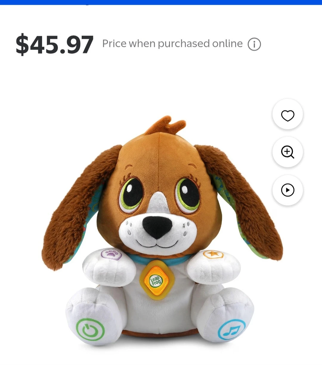 New - Leap Frog Speak & Learn Puppy Interactive Toy - photo 3