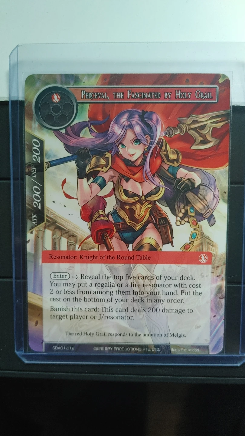 Force of Will TCG - Percival, The Fascinated by Holy Grail