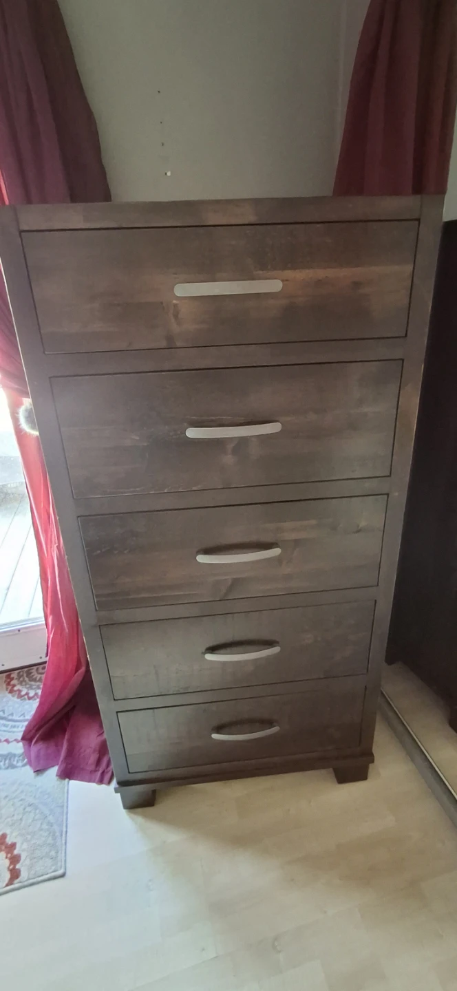 Queen solid wood bed set from Manchester's.  Need it gone asap - photo 4