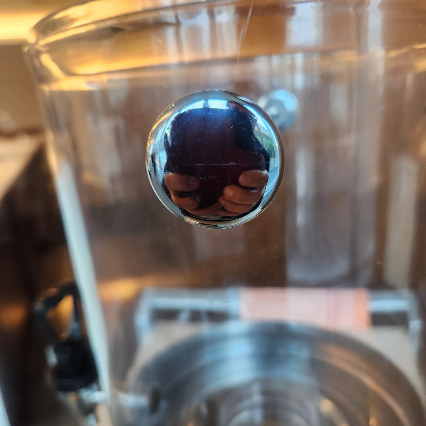 Clear Beverage Dispenser with Stainless Steel Base - photo 4