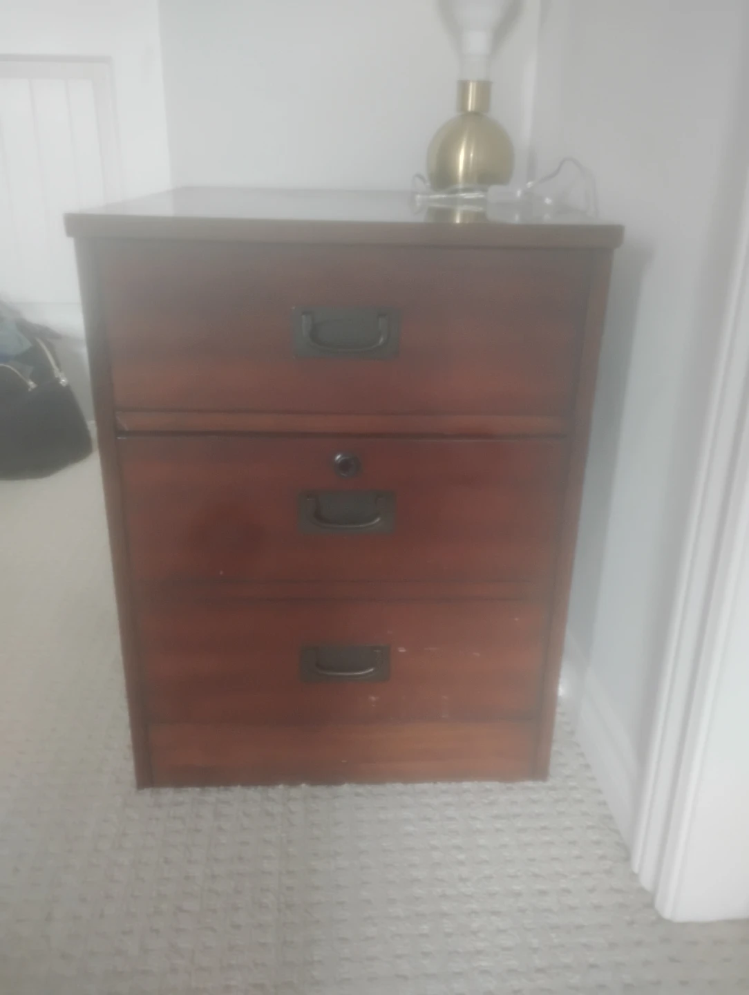 Wooden 3-Drawer Filing Cabinet for - photo 2