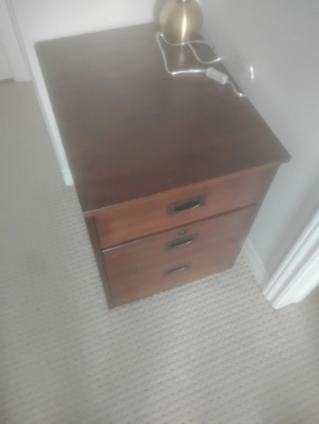 Wooden 3-Drawer Filing Cabinet for - photo 3