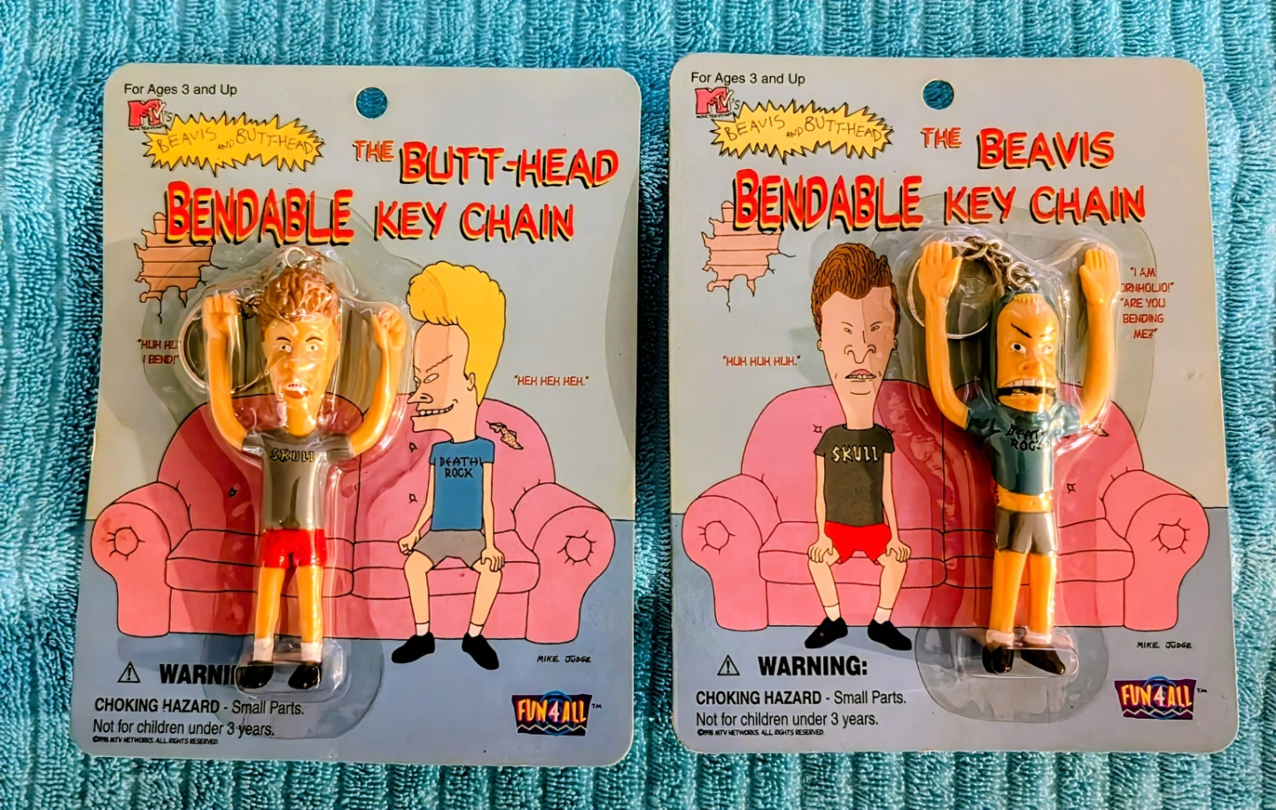 Beavis and Butt-Head Bendable Keychains (2 Pack)