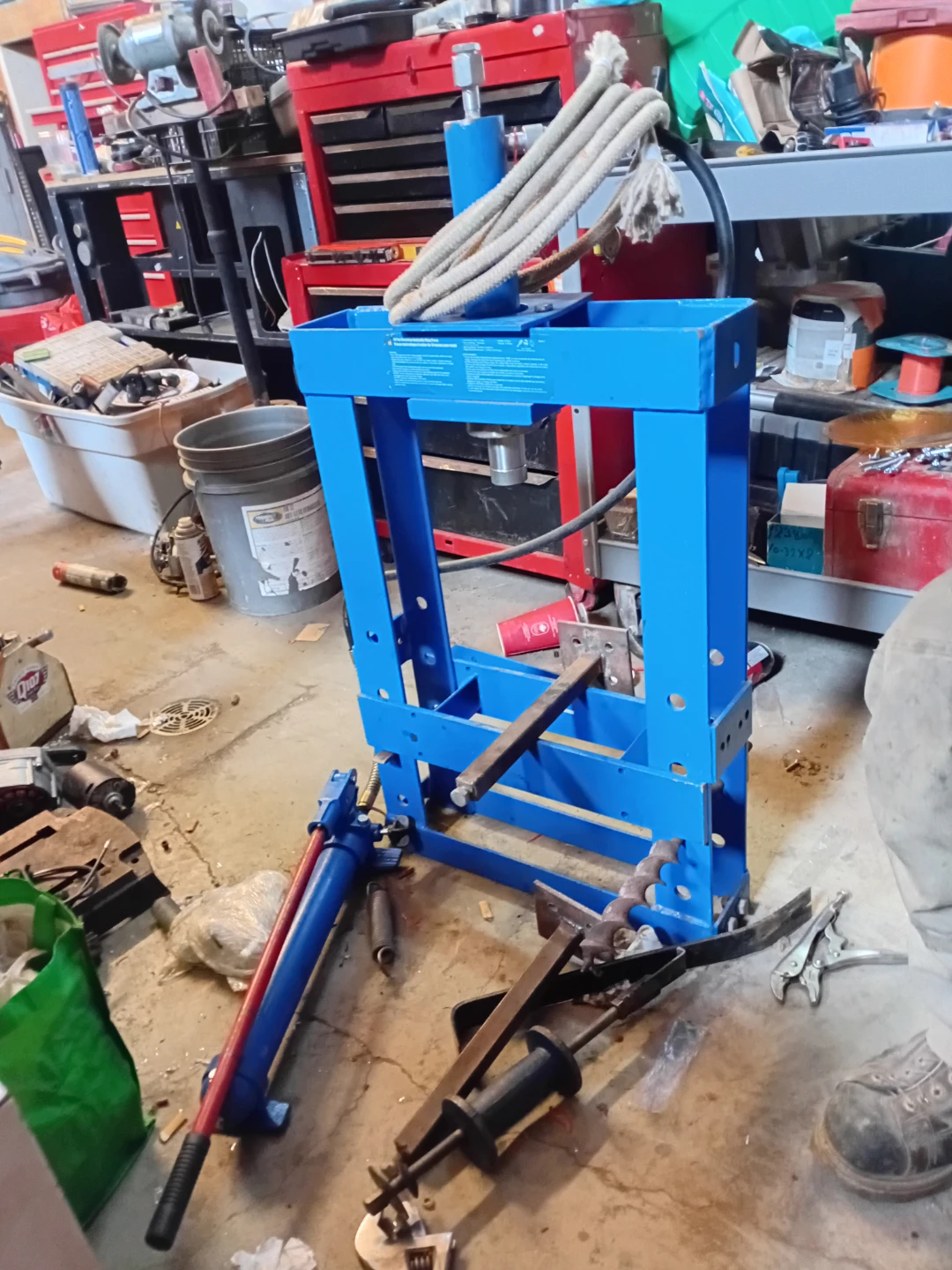 Blue Hydraulic Shop Press