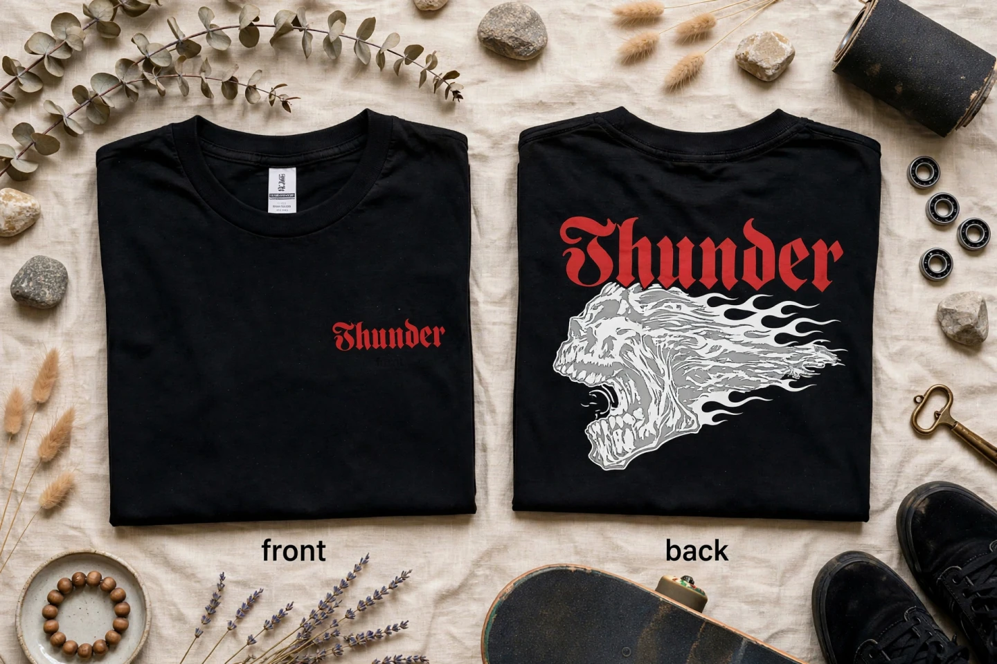 Skate tees and stickers