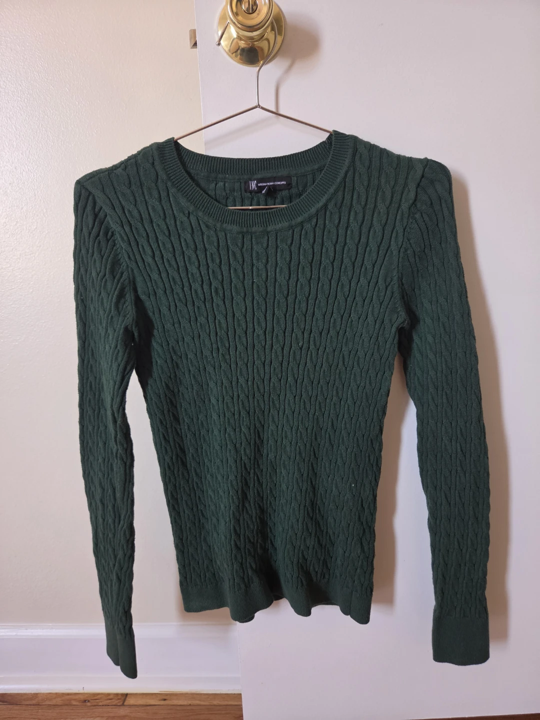 INC International Concepts Cable Knit Sweater