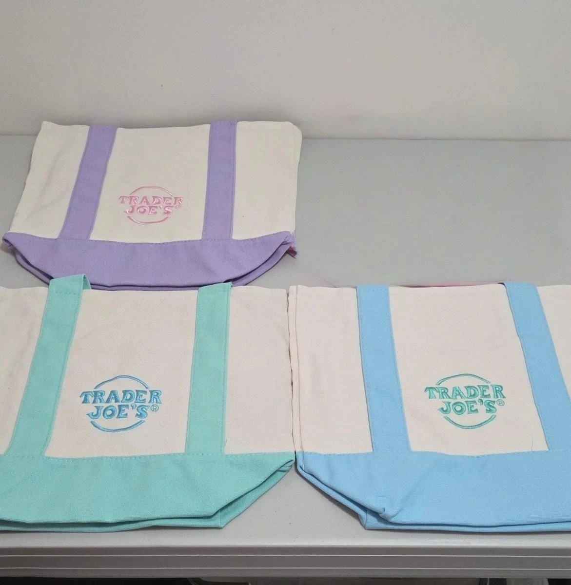 Trader Joe's Canvas Mini Tote Bags