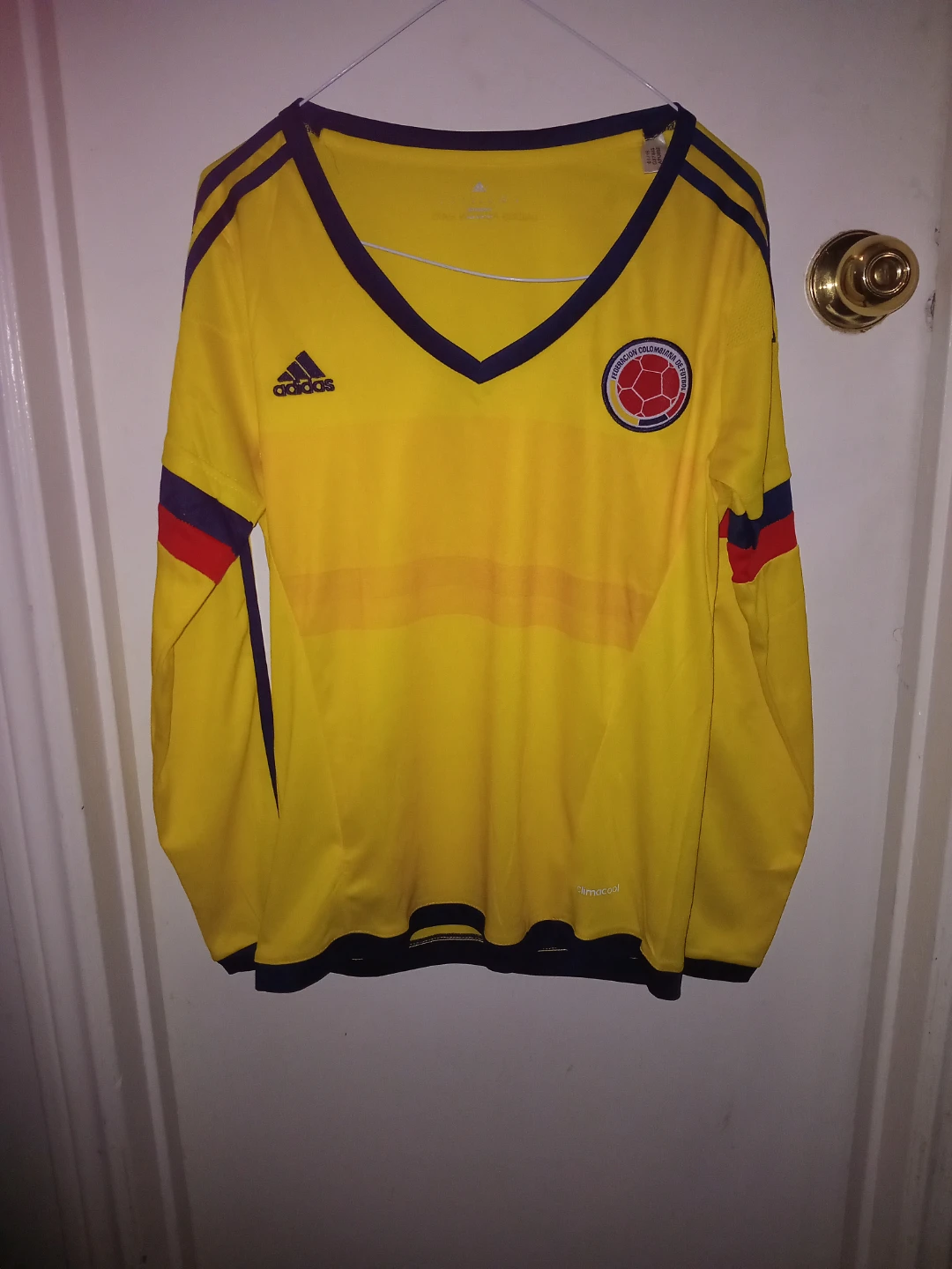 Adidas Colombia Long Sleeve Soccer Jersey