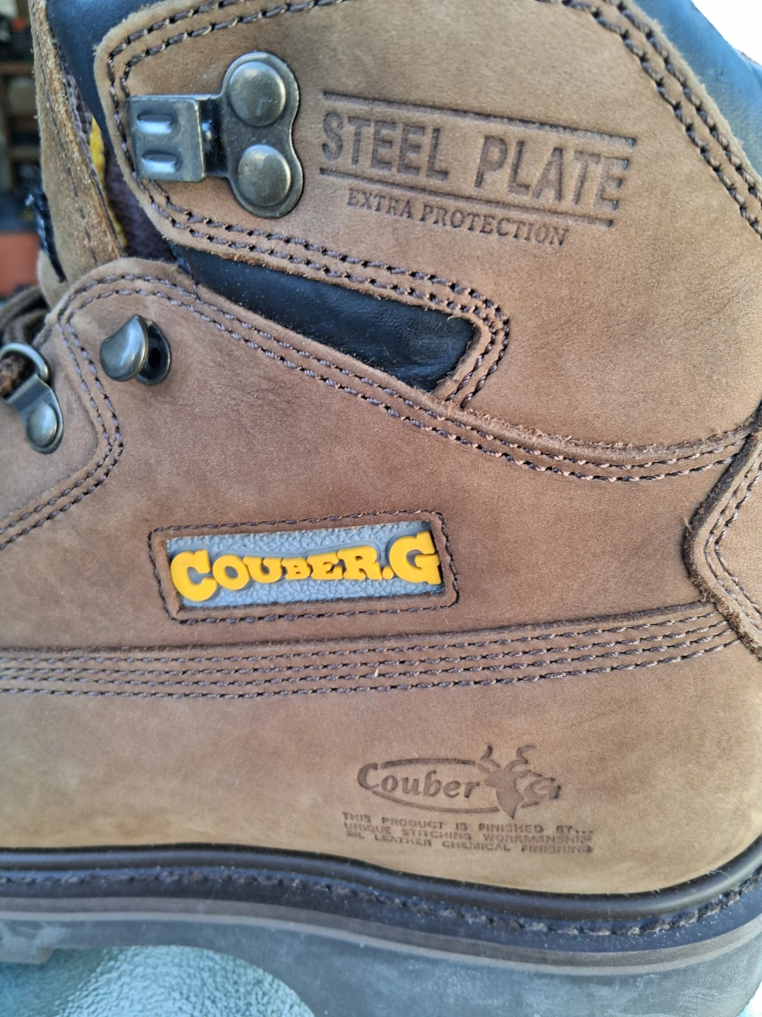 Couber.G Steel Toe Work Boots size 8.5 - photo 3