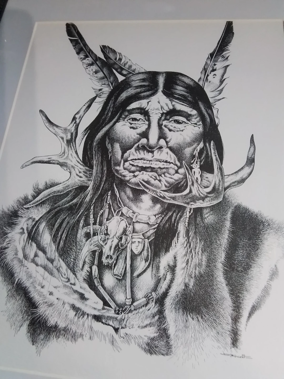 Vintage Ivan Kocsis "Three Generations" First Nations Art Print - photo 4