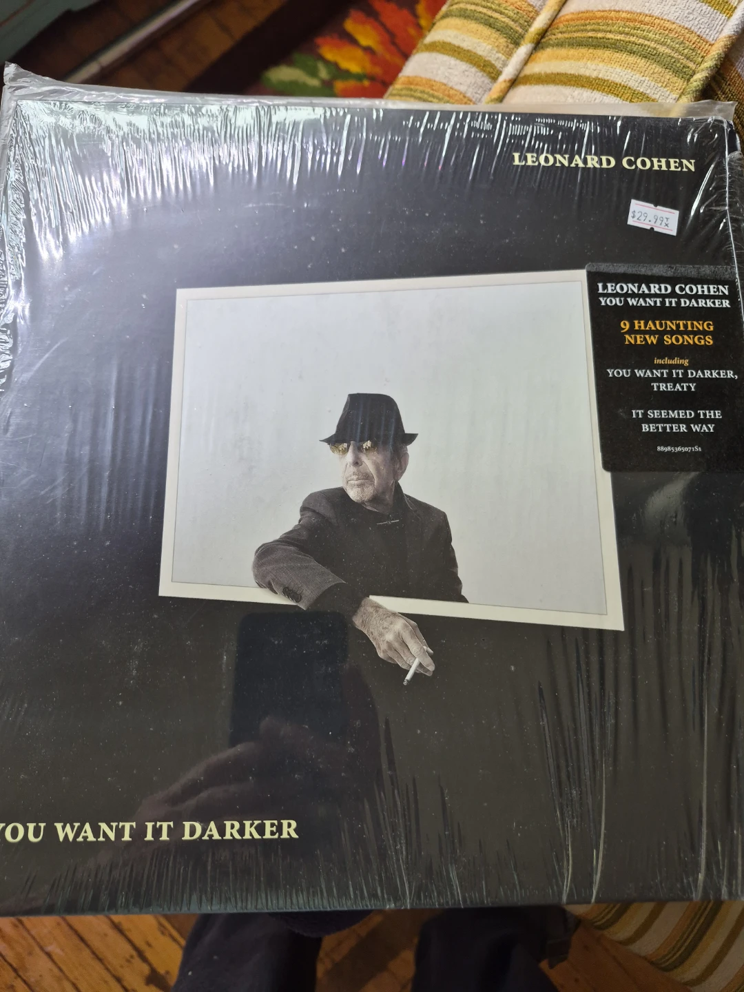 Leonard Cohen YOU WANT IT DARKER Vinyl Record