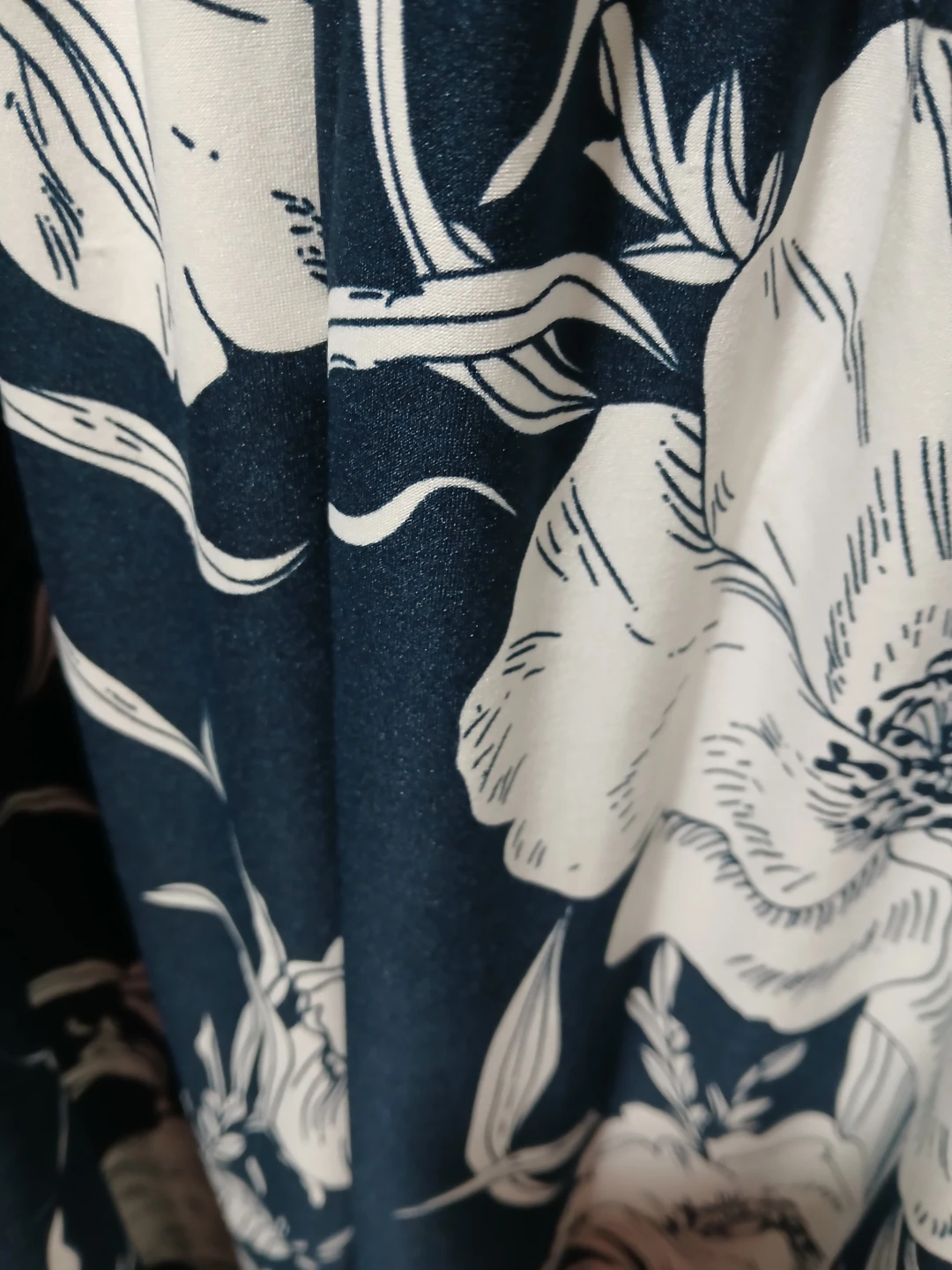 INC International Concepts Navy & White Floral Maxi Dress - photo 4