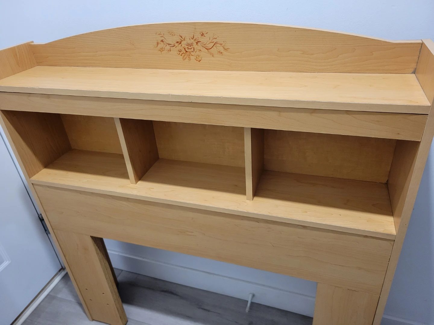 Twin / Single Size Wooden Headboard with Storage Cubbies - photo 2