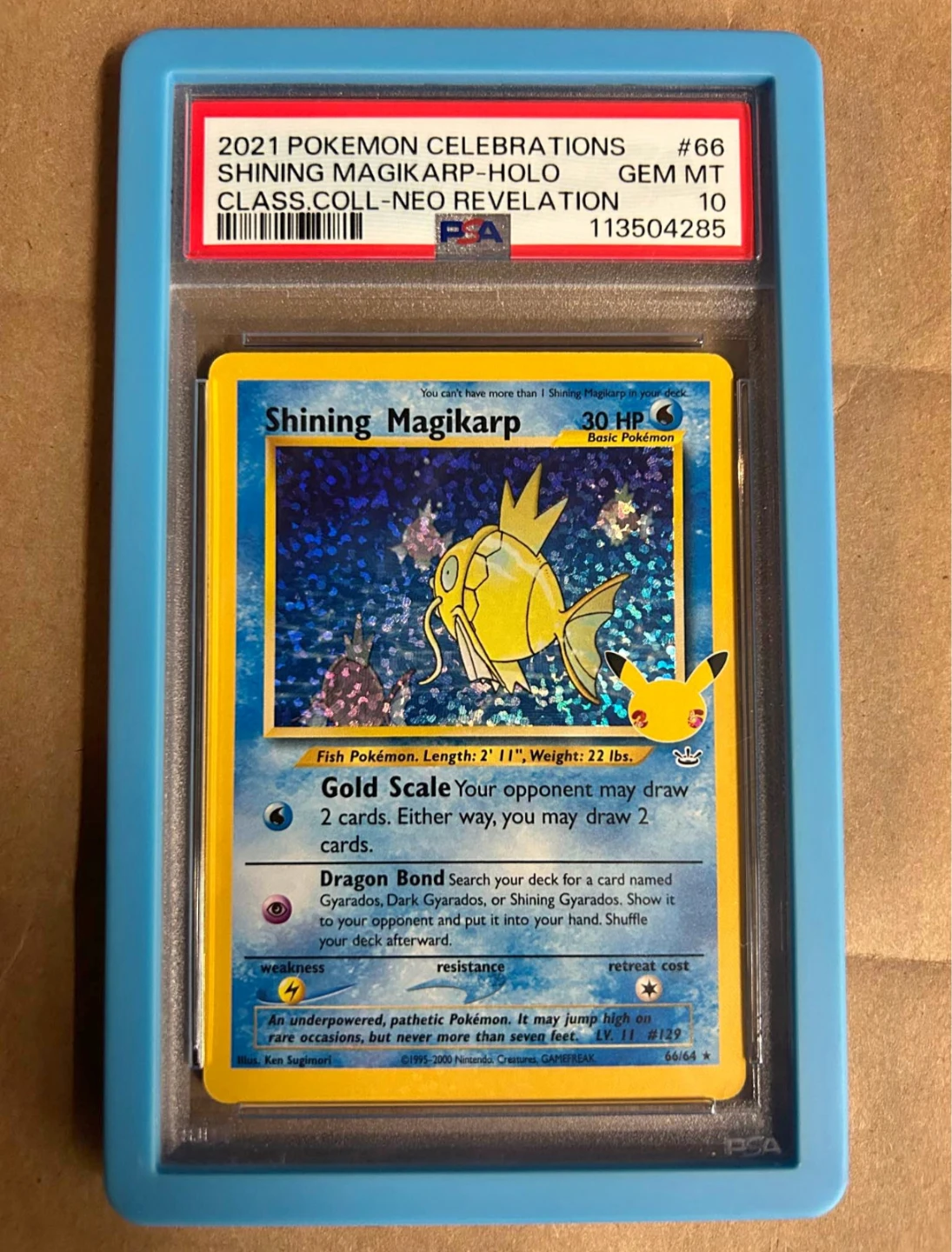 2021 Pokemon Celebrations Shining Magikarp Holo