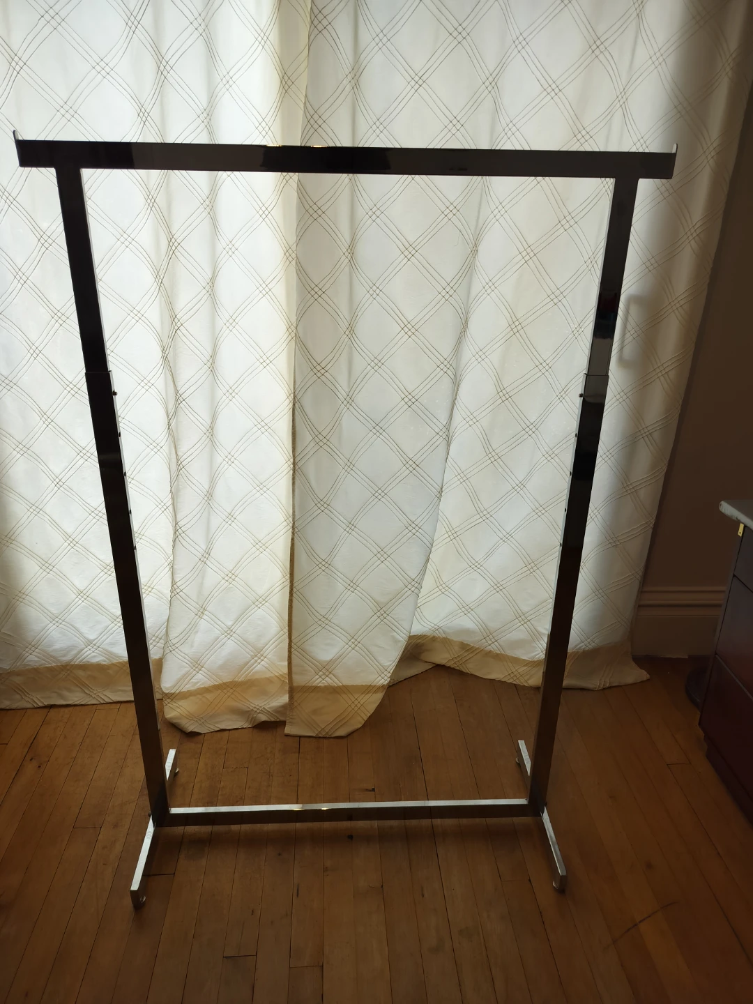 Chrome Metal Garment Rack