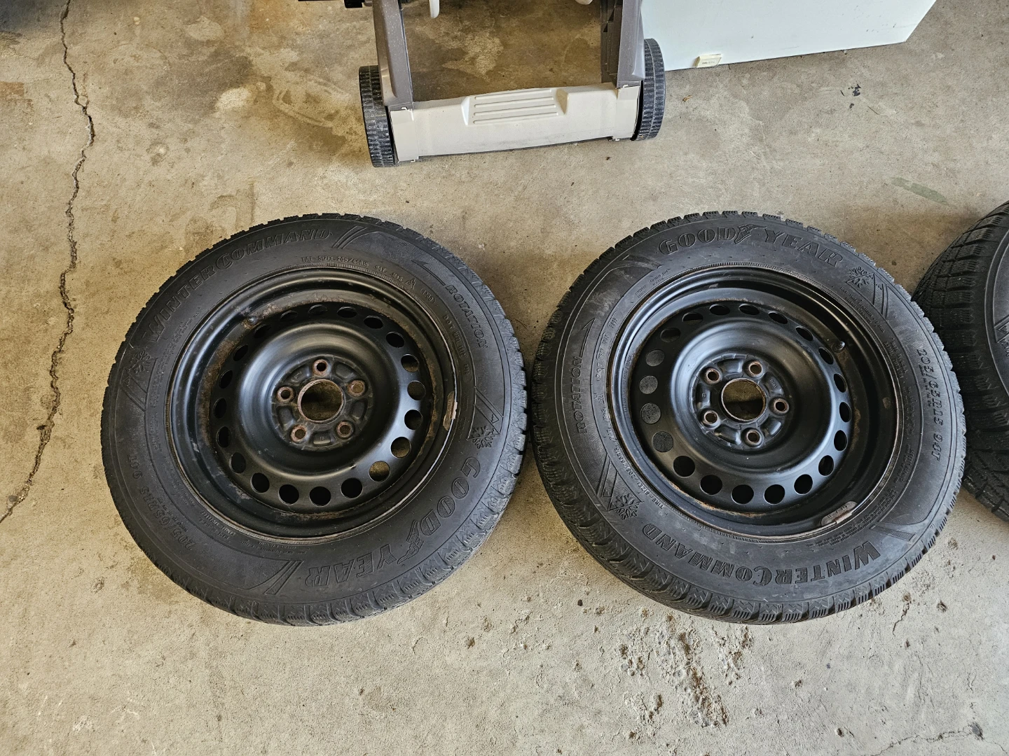 Goodyear Winter Tires on Rims