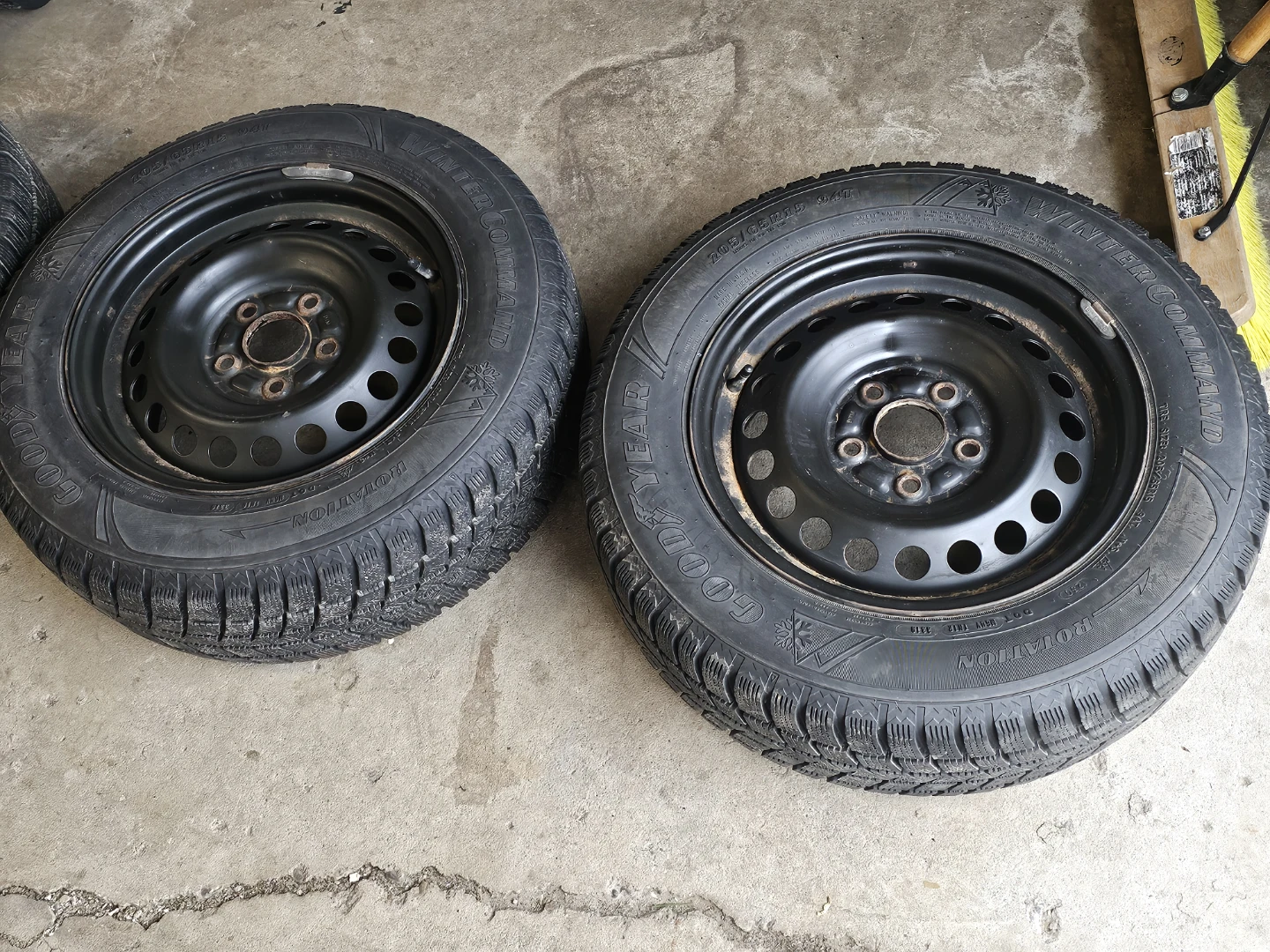 Goodyear Winter Tires on Rims - photo 2