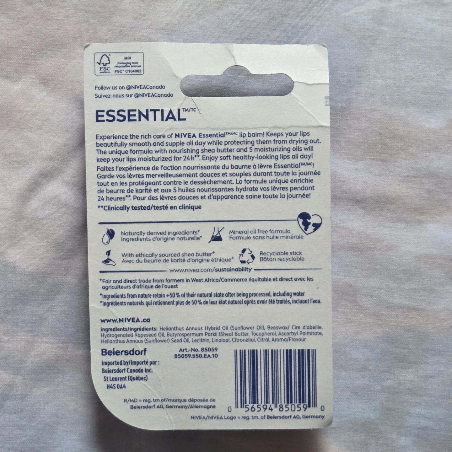 🆕NIVEA 24h Moisture Nourishing Lip Balm 2pk - photo 2