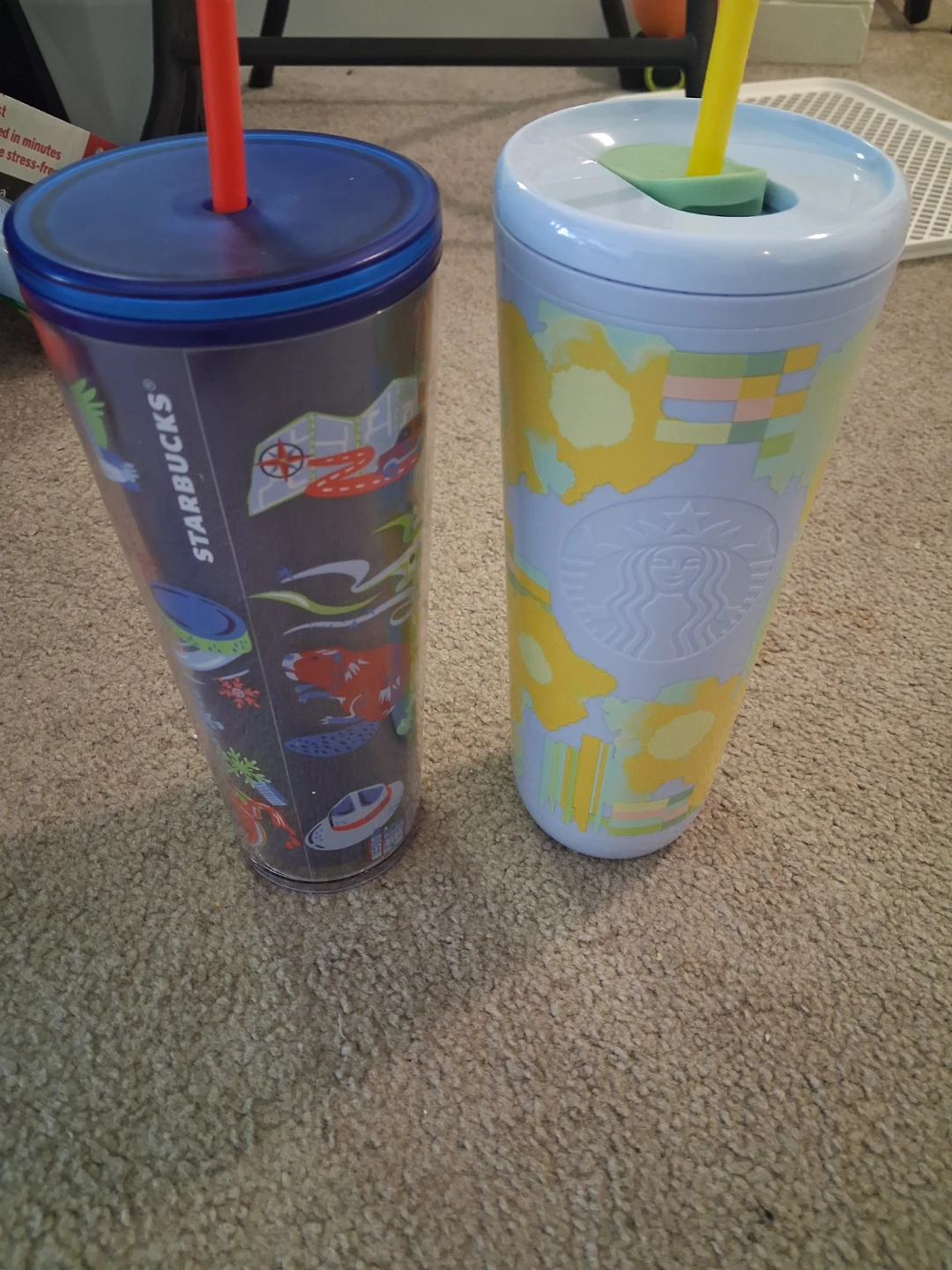 Starbucks Tumblers with Straws