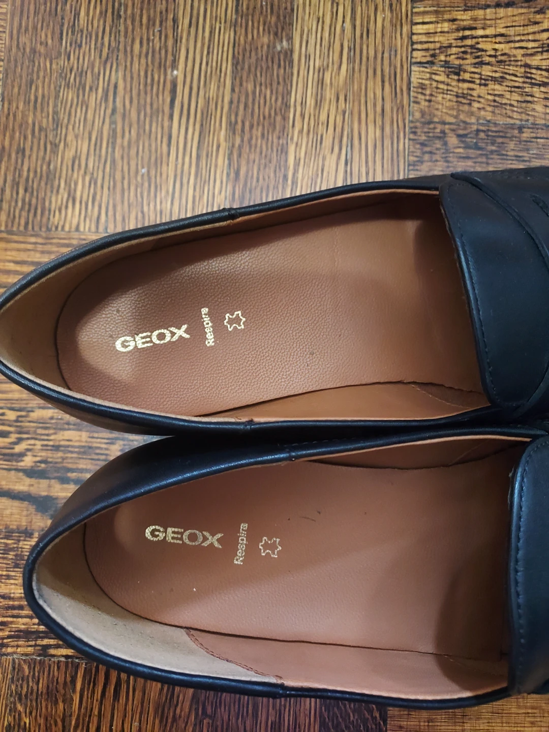 Geox Black Leather Loafer Shoes - photo 2