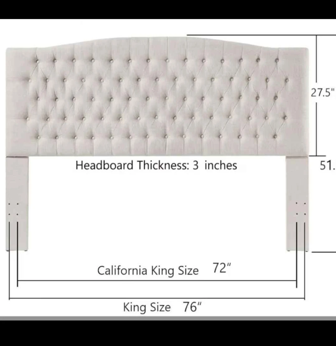 King headboard upholstered - photo 3