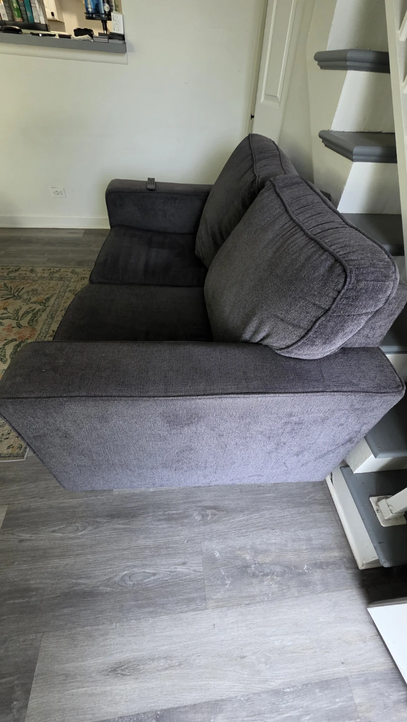 Dark Gray Loveseat Sofa