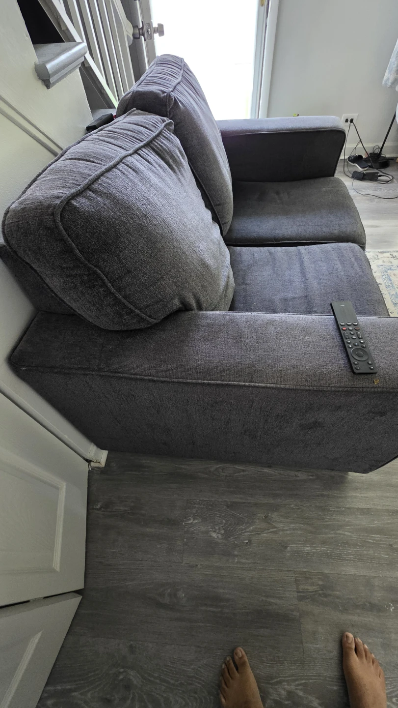 Dark Gray Loveseat Sofa - photo 2