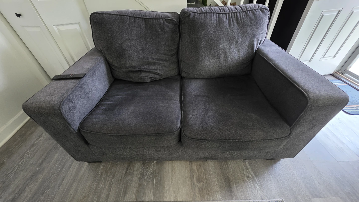 Dark Gray Loveseat Sofa - photo 3