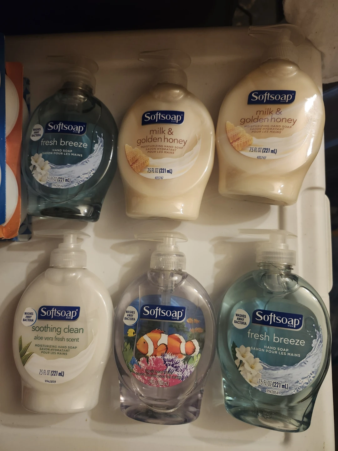 Softsoap Hand Soap Variety Pack - 6, 7.5 oz bottles