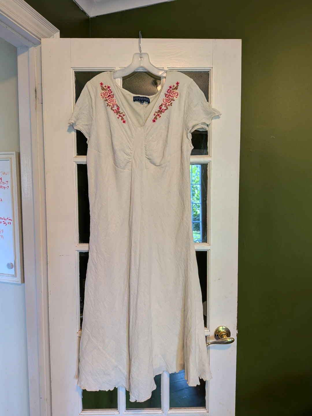Addition Elle Women's White Embroidered Dress Size 18