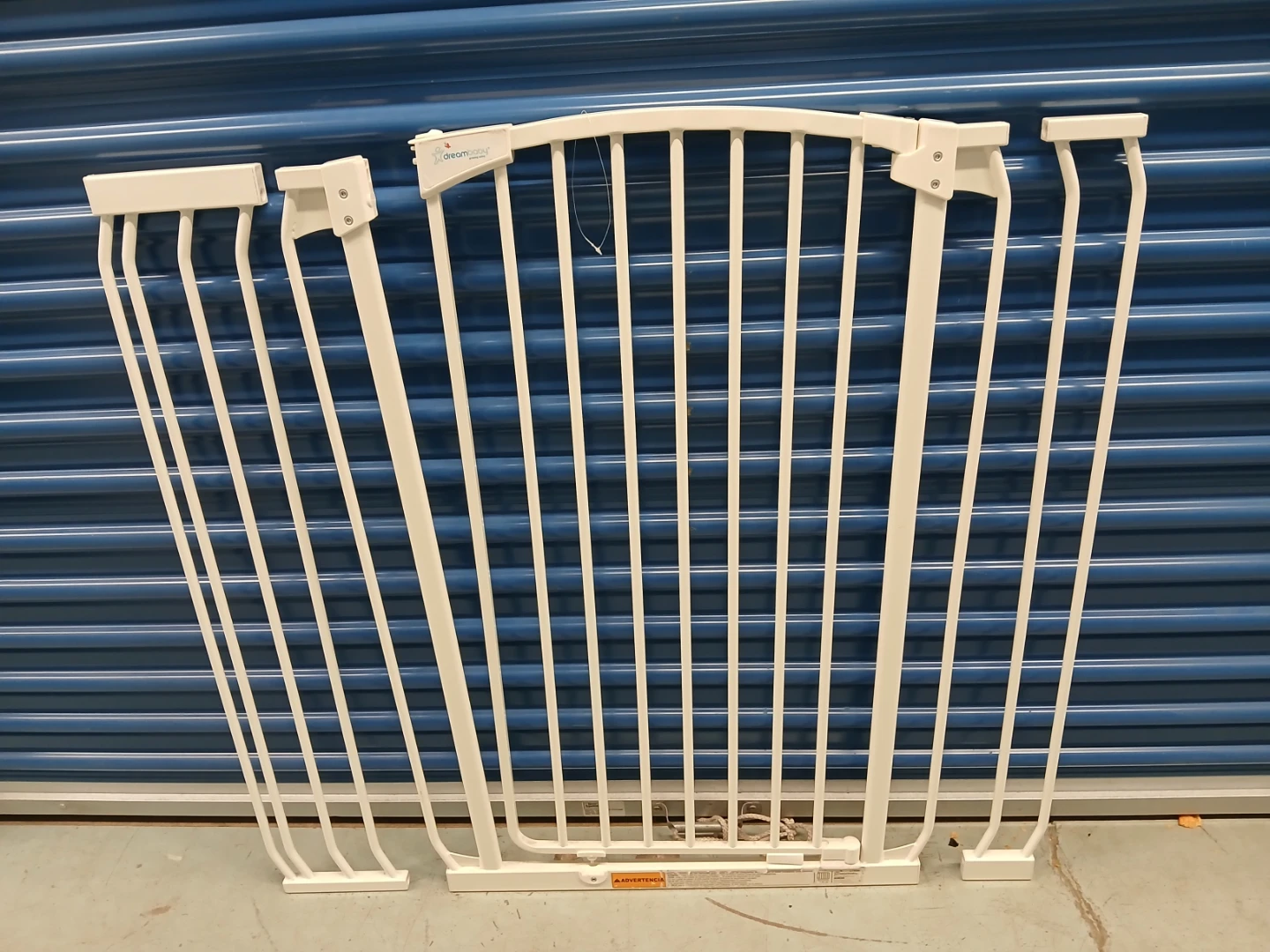 White Metal pet safety Gate