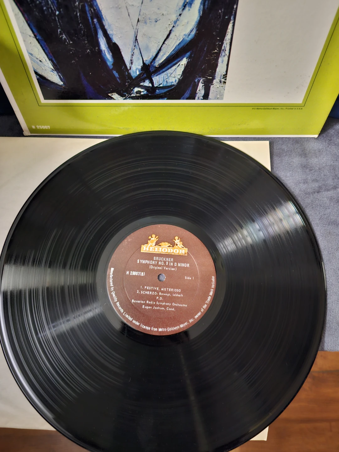 Anton Bruckner Symphony No. 9 in D Minor Heliodor Vinyl Record - photo 3