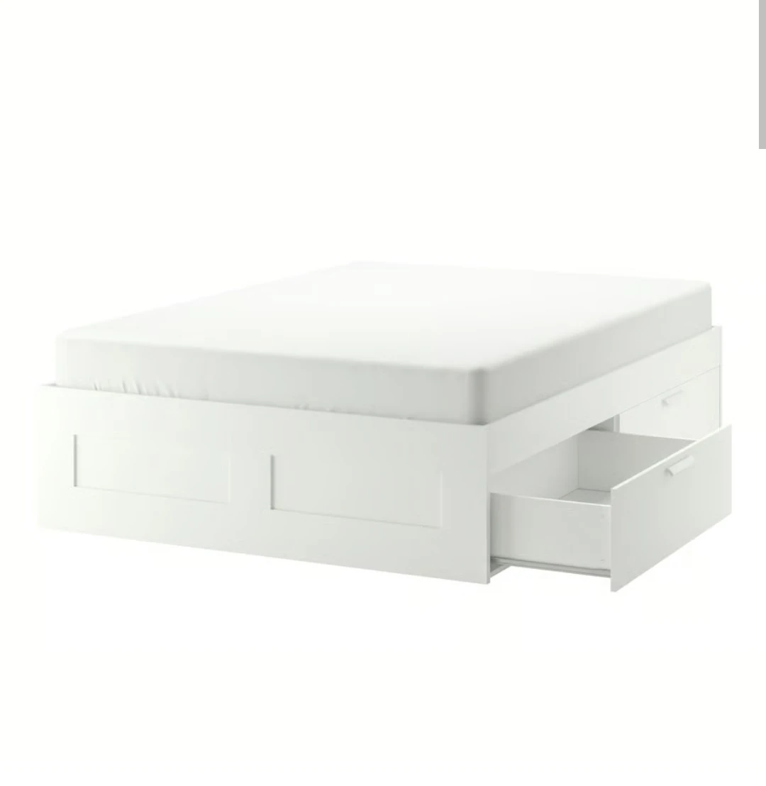 Brimnes Double bed w/storage
