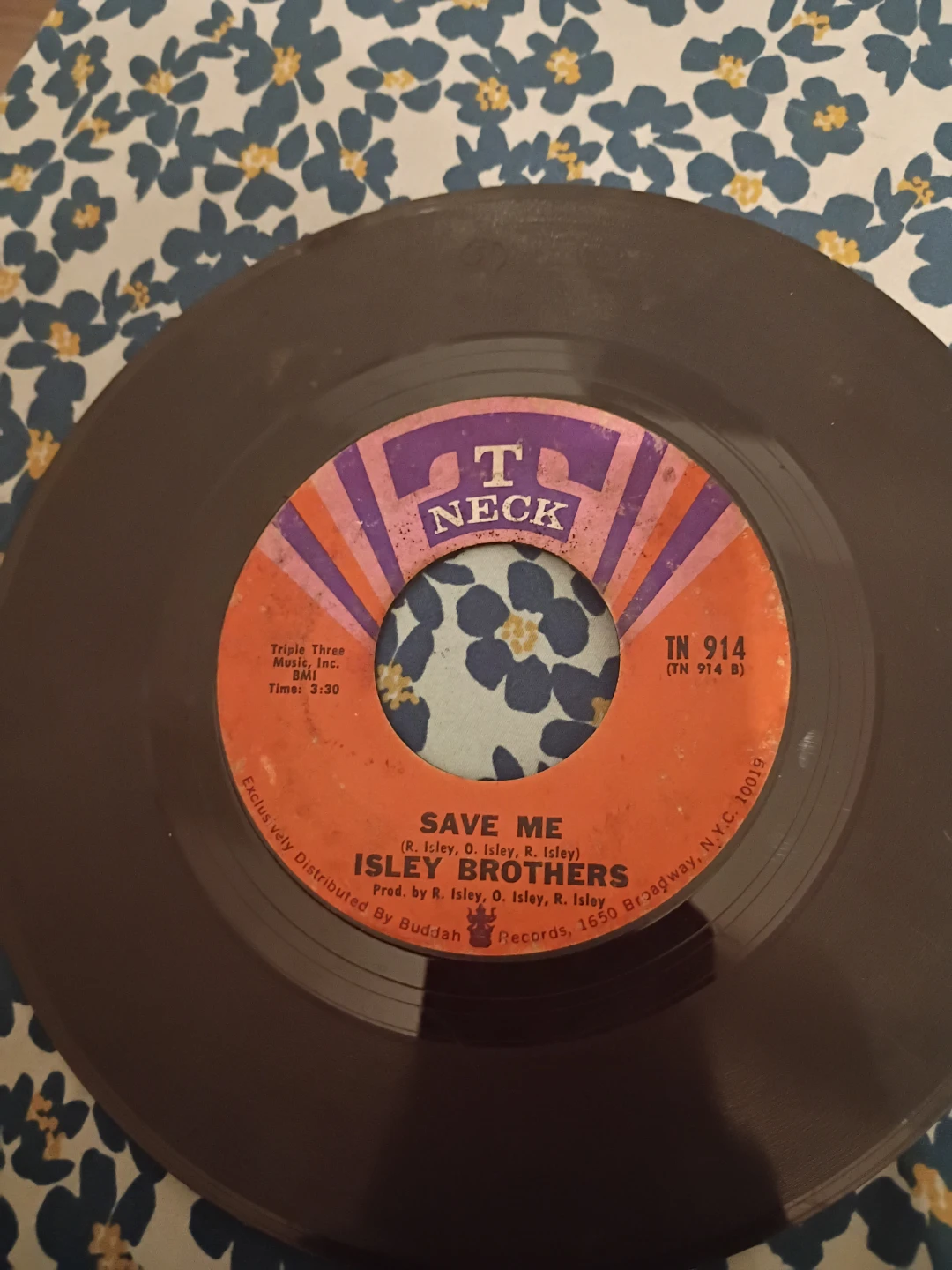Isley Brothers Save Me 7" Vinyl Record TN 914 T. Neck Records