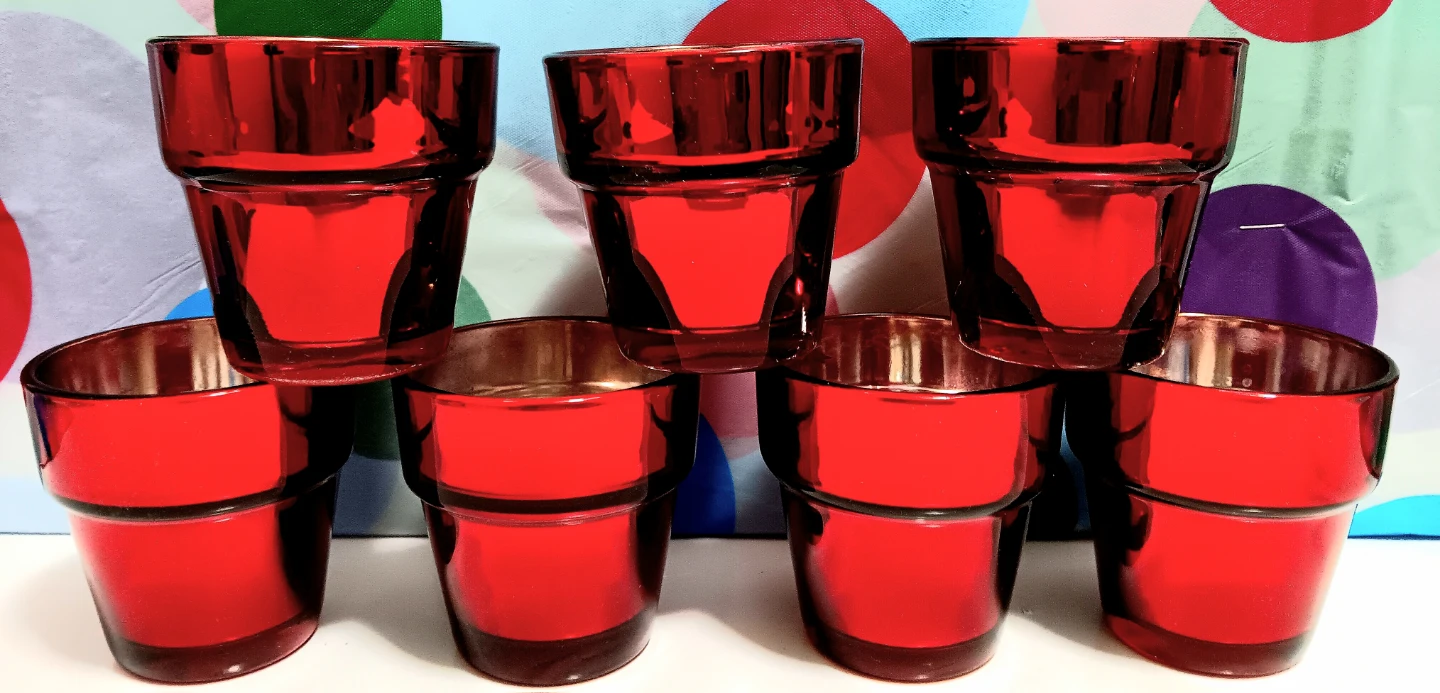 🪔Red Glass Votive Candle Holders🪔