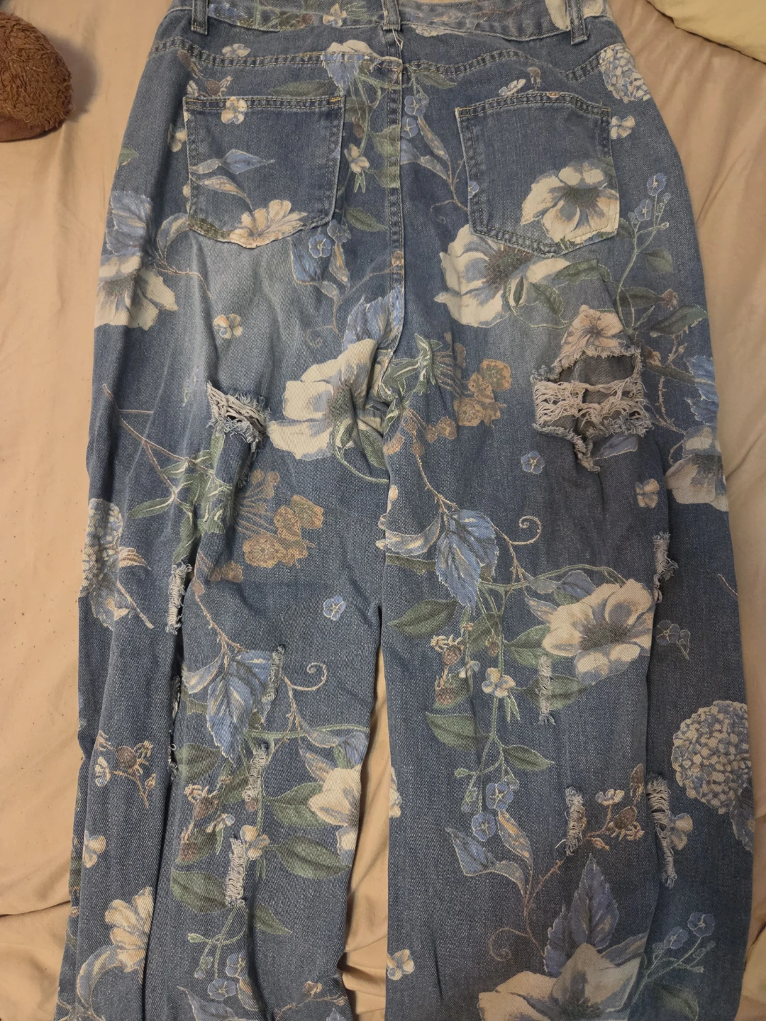 Floral ripped jeans - photo 2