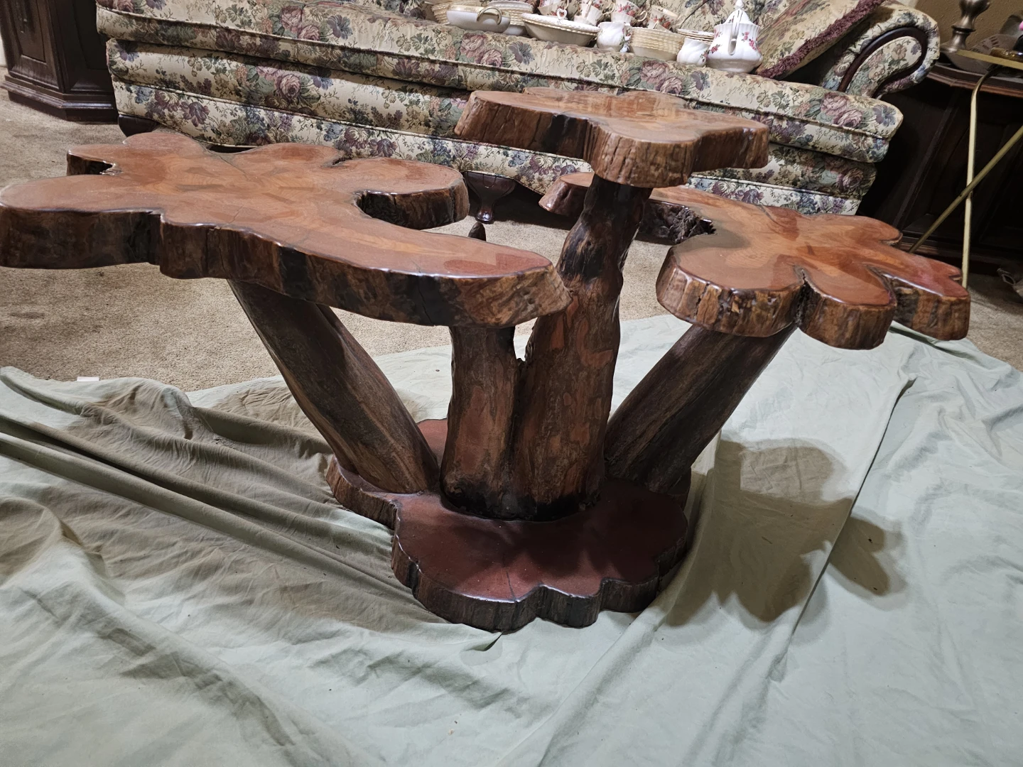Unique Live Edge Wood Coffee Table