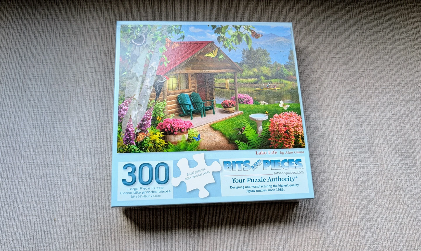 Bits and Pieces 300-Piece Large Piece Puzzle - Lake Life