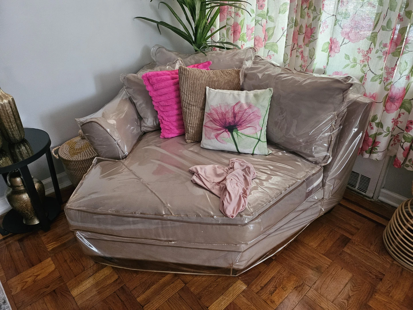Beige Sectional Sofa (pillows not included) - photo 2