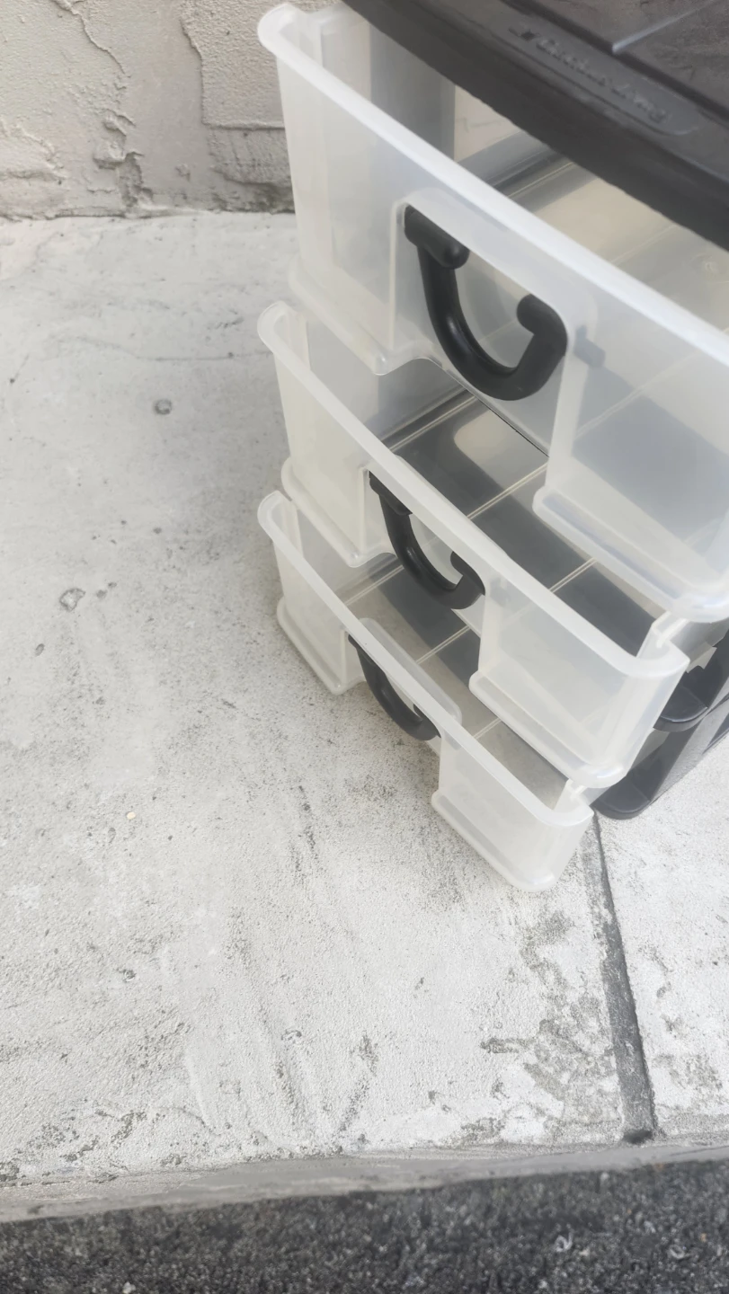 3-Drawer Plastic Storage Unit - photo 2