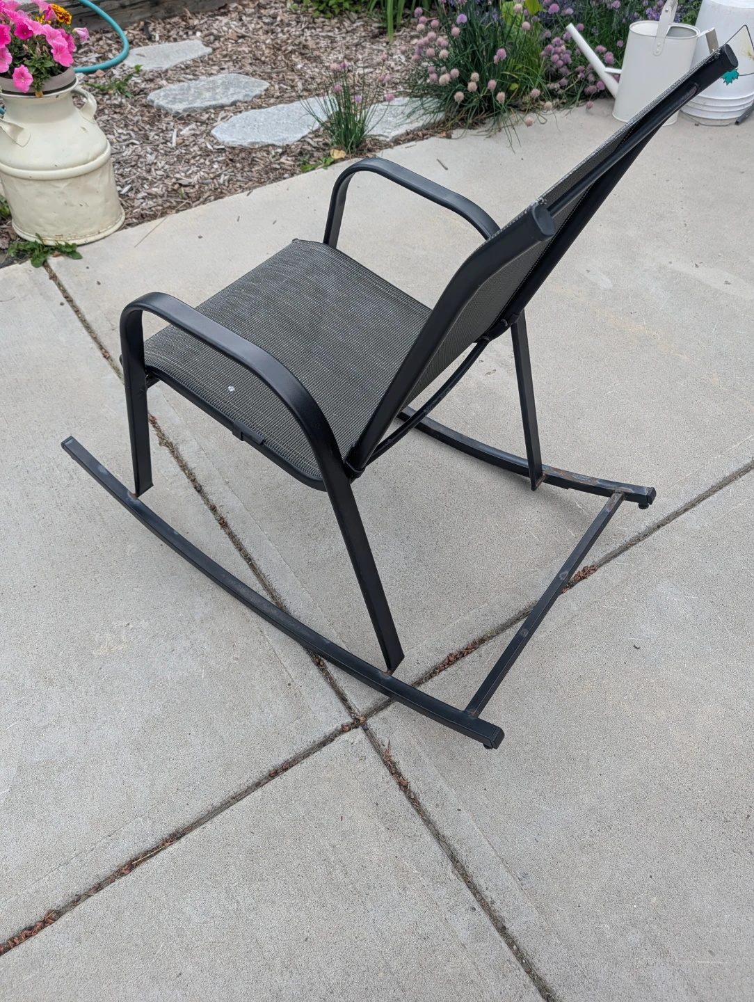 Outdoor mesh rocking chairs, set of 4 - photo 3