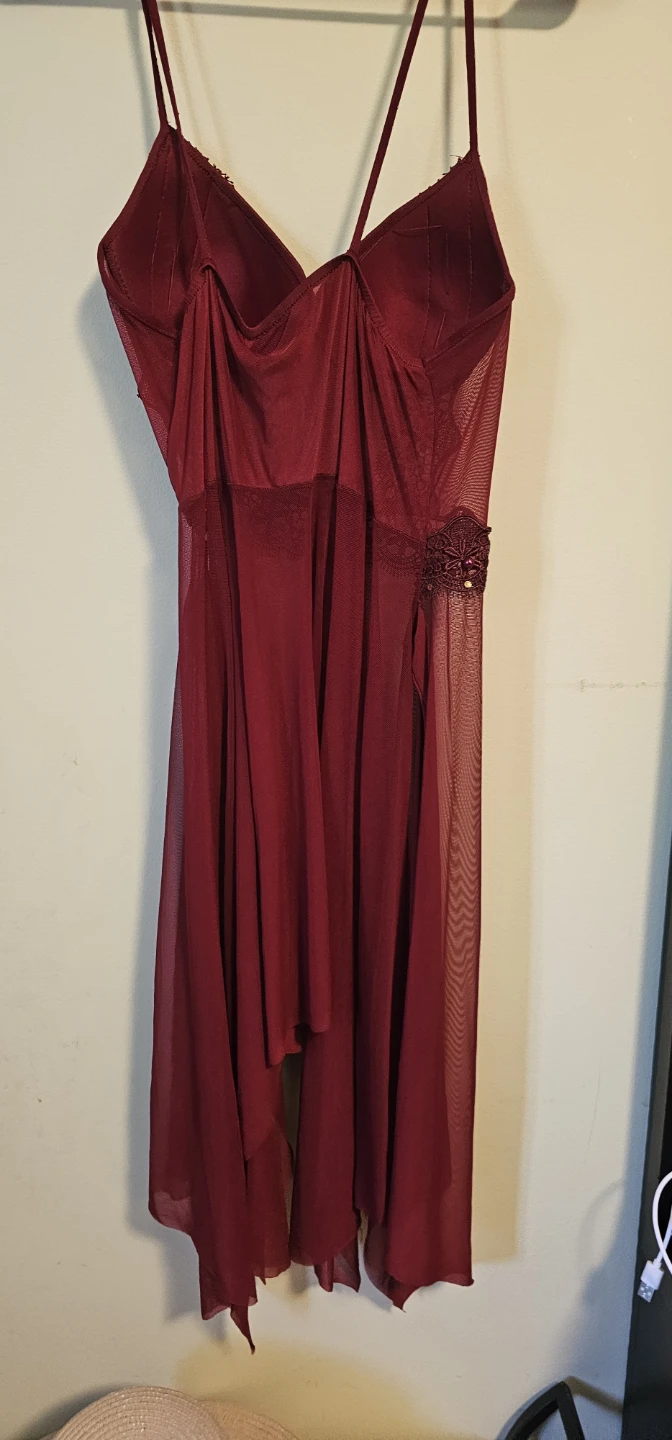 Burgundy Lace Babydoll - photo 5